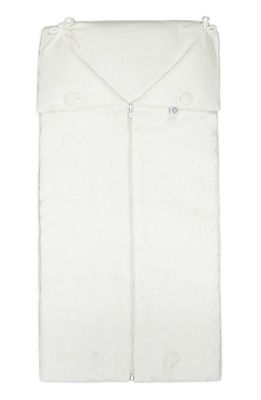 RIAN TRICOT Cocoon Zip-Up Wearable Blanket in Off White