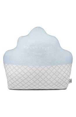 RIAN TRICOT Cupcake Throw Pillow in Light Blue