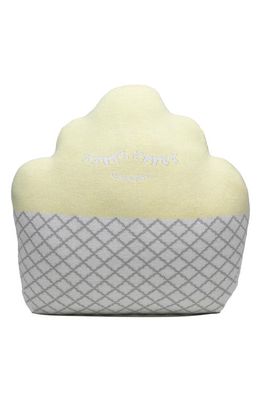 RIAN TRICOT Cupcake Throw Pillow in Yellow