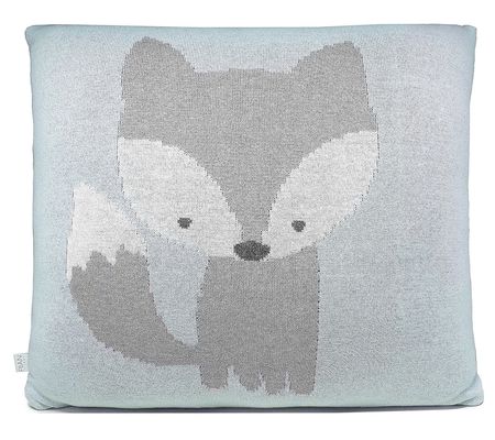 Rian Tricot Cushion Fox - Light Blue