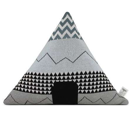 Rian Tricot Cushion - Tee Pee Blue