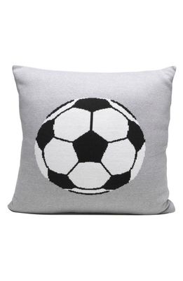 RIAN TRICOT Soccer Ball Accent Pillow in Grey
