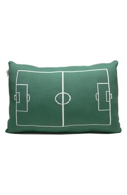 RIAN TRICOT Soccer Field Accent Pillow in Multi