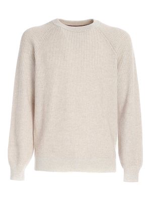 Ribbed Knit Sweater Brunello Cucinelli