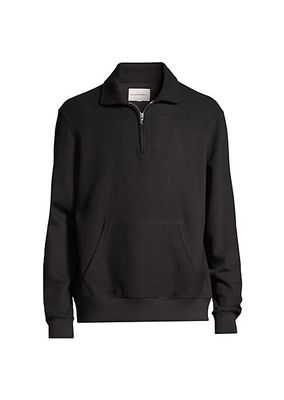 Ribbed Quarter-Zip Sweater