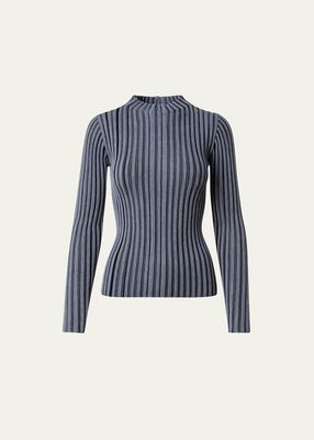 Ribbed Wool Fitted Top