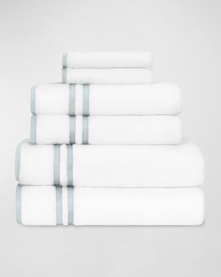 Ribbons 6-Piece Turkish Terry Cloth Bath Towel Set