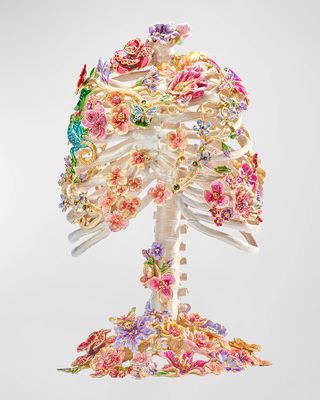 Ribcage of Flowers Figurine
