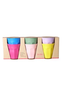 Rice by Rice Set of 6 Assorted Melamine Tumblers