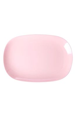 Rice by Rice Set of Four Oblong Melamine Plates in Pink
