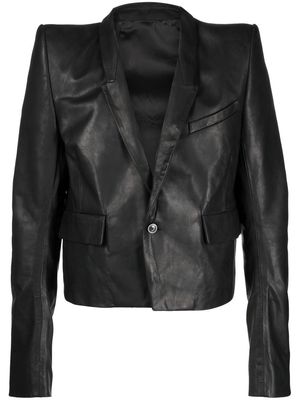 Rick Owens Alice belted leather jacket - Black