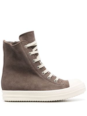 Rick Owens ankle-length lace-up sneakers - Brown