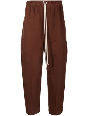 Rick Owens Astaires cropped drawstring trousers - Brown
