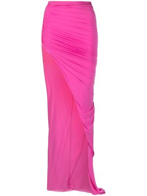 Rick Owens asymmetric maxi skirt - Pink