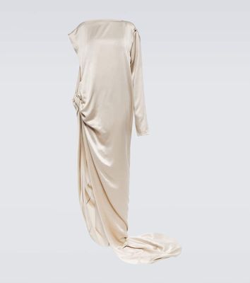 Rick Owens Asymmetrical silk satin gown