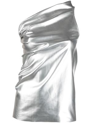 Rick Owens Athena metallic-finish vest - Silver