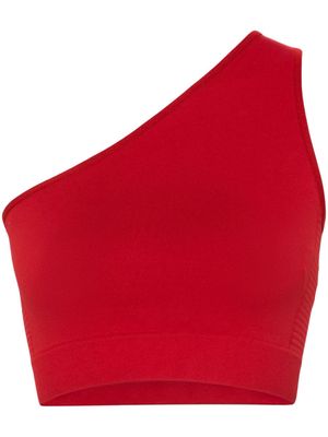 Rick Owens Athena one-shoulder crop top - Red