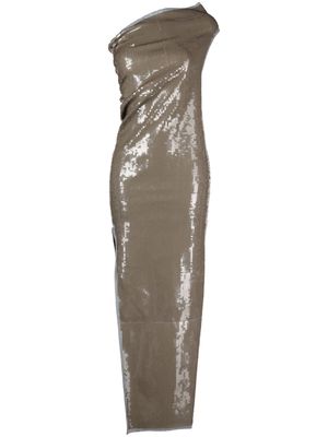 Rick Owens Athena sequin-embellished gown - Brown