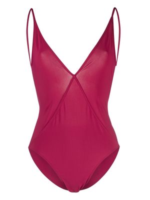 Rick Owens backless one-piece swimsuit - Pink
