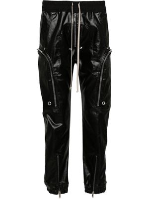 Rick Owens Bauhaus coated cargo trousers - Black