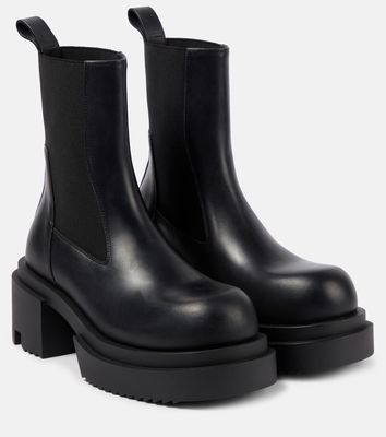 Rick Owens Beatle leather ankle boots