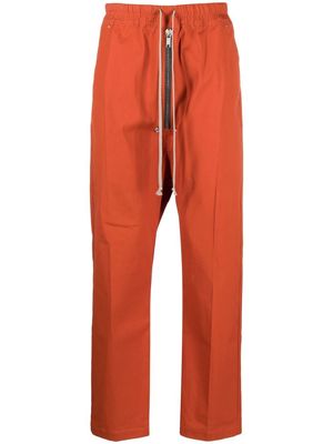 Rick Owens Bela drawstring organic cotton trousers - Orange