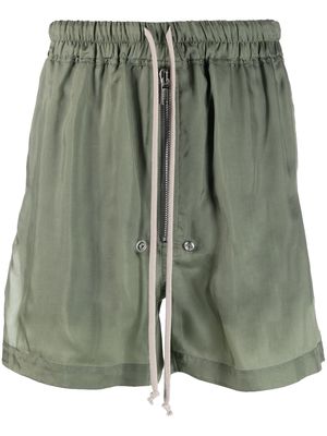 Rick Owens Bela drawstring-waist shorts - Green