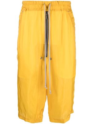 Rick Owens Bela Pods drop-crotch shorts - Yellow