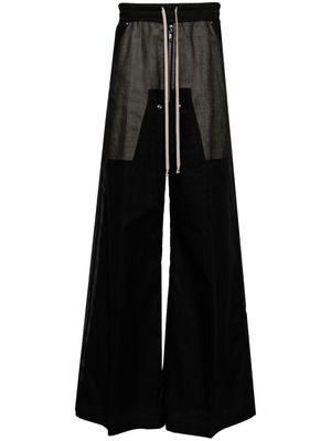 Rick Owens Bela wide-leg cotton trousers - Black