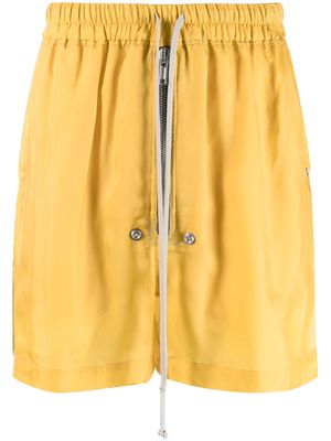 Rick Owens Bela zipped-up shorts - Yellow