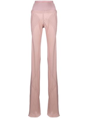 Rick Owens bias-cut high-waisted trousers - Pink