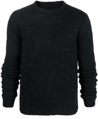 Rick Owens Biker purl-knit jumper - Black