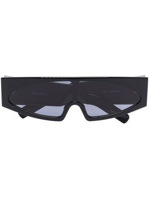 Rick Owens Black Tecuatl rectangular frame sunglasses