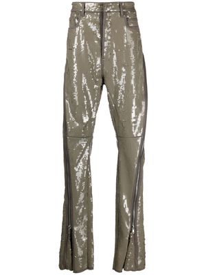 Rick Owens Bolan Banana flared-trousers - Grey