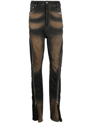Rick Owens Bolan high-rise slim jeans - Black