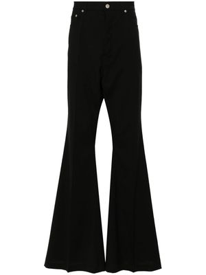 Rick Owens Bolan high-waist bootcut trousers - Black