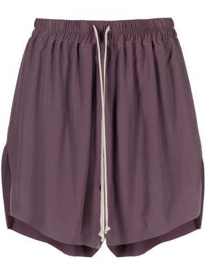 Rick Owens Boxers drawstring-waistband shorts - Purple