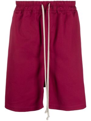 Rick Owens Boxers drop-crotch drawstring shorts - Pink