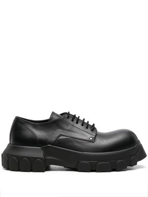 Rick Owens Bozo Tractor leather Derby shoes - Black