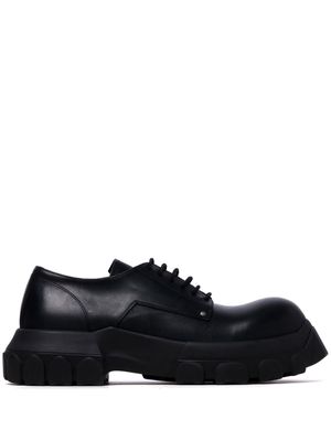 Rick Owens Bozo Tractor leather shoes - Black
