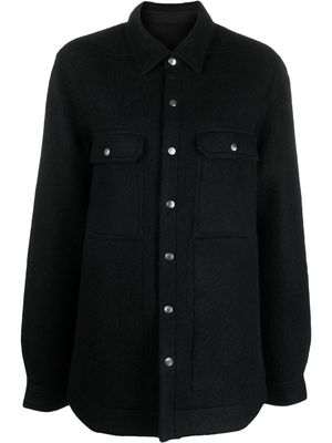 Rick Owens buttoned shirt jacket - Black