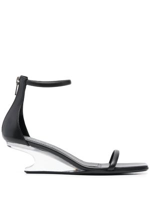 Rick Owens Cantilever 60mm sculpted-heel sandals - Black