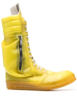 Rick Owens Cargo basket boots - Yellow