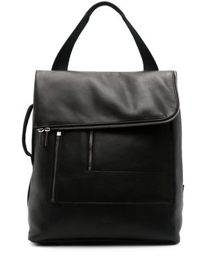 Rick Owens Cargo grained leather backpack - Black