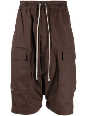 Rick Owens Cargo Pods cotton shorts - Brown