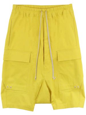 Rick Owens Cargo Pods cotton shorts - Yellow