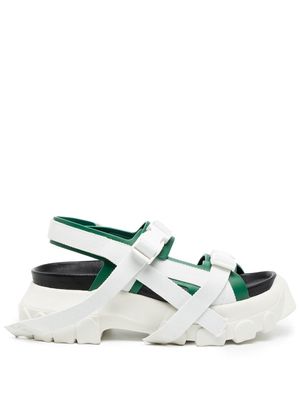 Rick Owens chunky buckle sandals - White