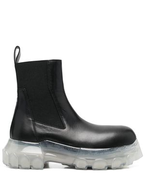 Rick Owens chunky leather boots - Black