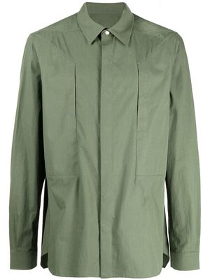 Rick Owens classic button-up shirt - Green