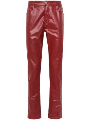 Rick Owens coated tapered trousers